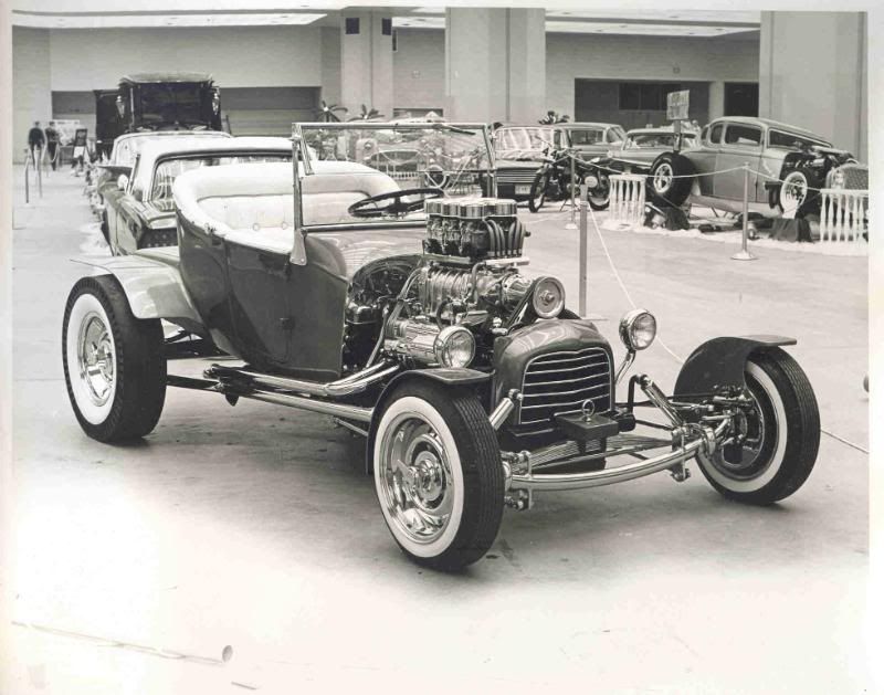 A hot rod at the 1964 Autorama show