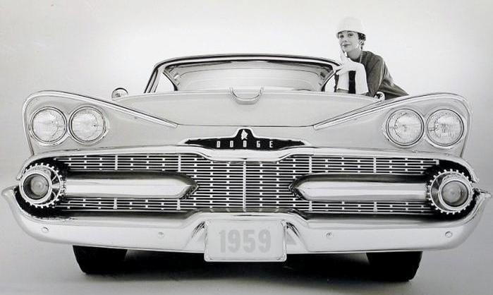 1959 Dodge Silver Challenger front end Chrysler Archives 2