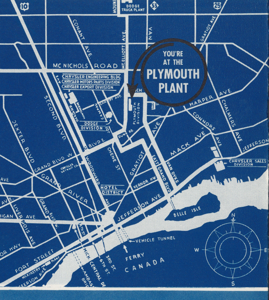 Map of Detroit with Plymouth plant 1942 Chrysler RESIZED 1