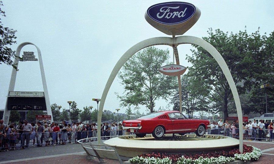 Ford Mustang at the 1964 Worlds Fair Ford Motor Company Archives 5