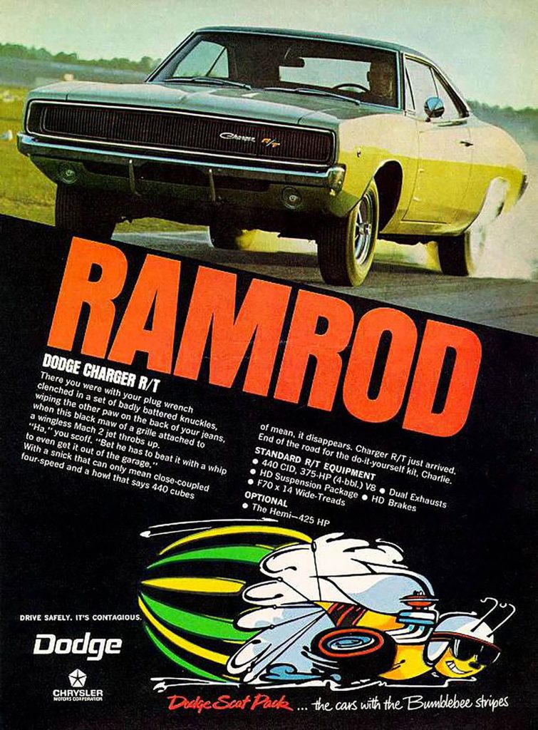 A 1968 Dodge Charger ad Robert Tate Collection 5