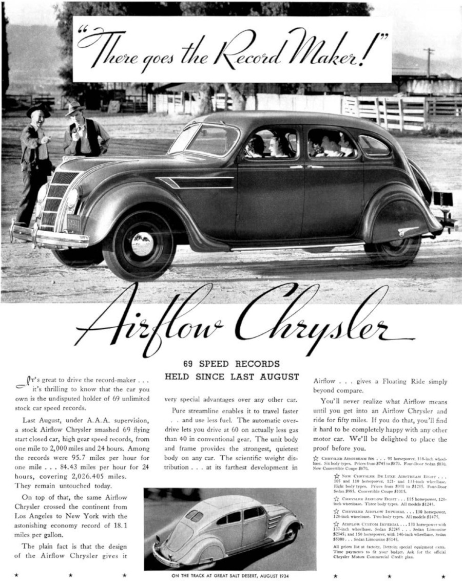 A Chrysler Airflow ad Robert Tate Collection 3
