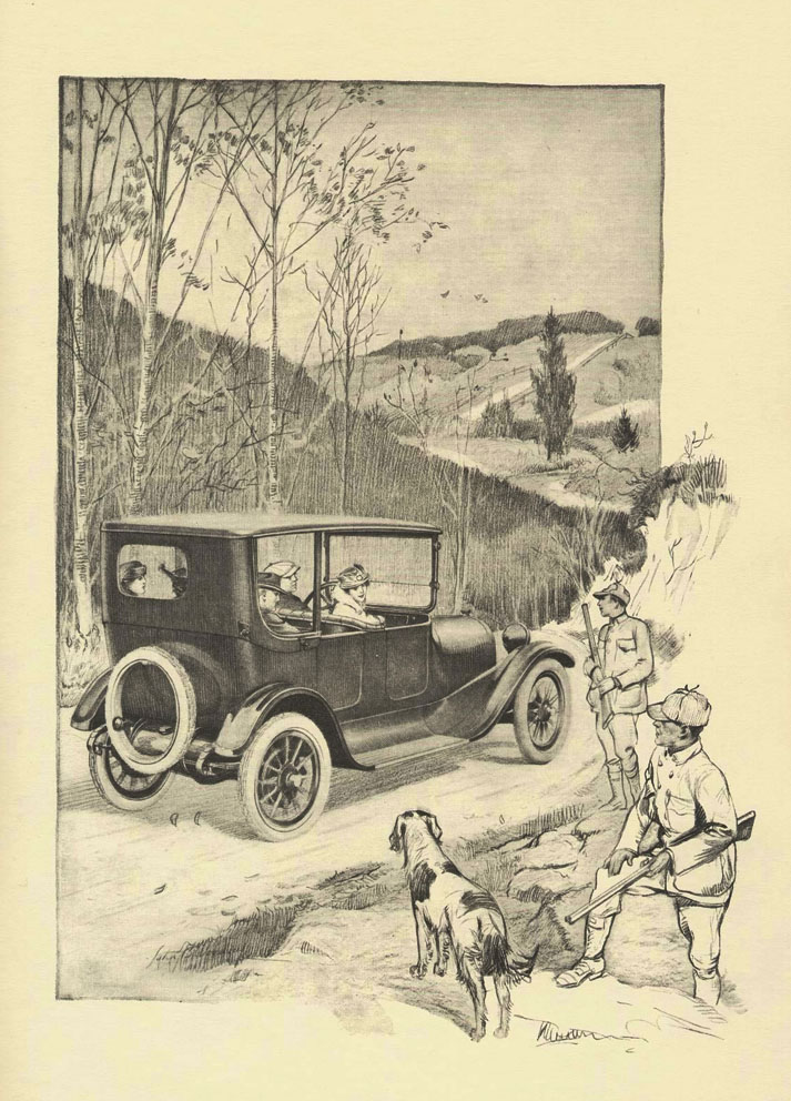 1917 Dodge advertising pencil artwork 4