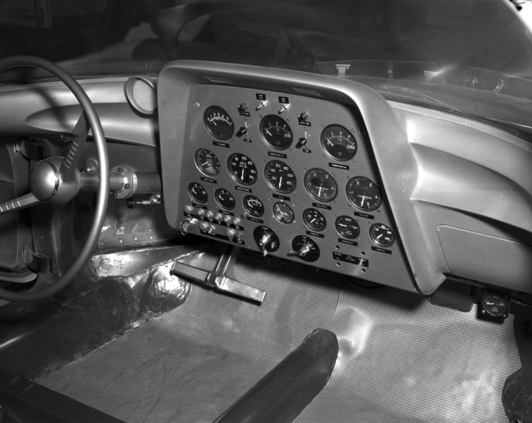 1956 Firebird II Show Car interior GM Media Archives 1