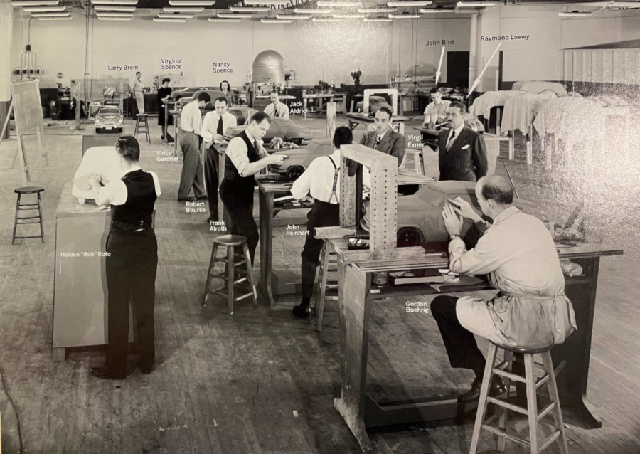 Raymond Loewy design studio Studebaker National Museum Archives CROPPED AND RESIZED 1