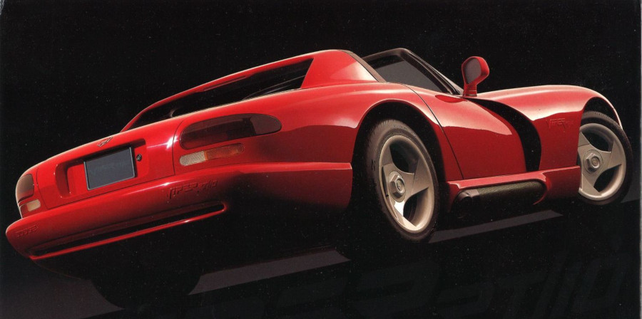 Rear view of the first production Dodge Viper Chrysler Archives RESIZED 3