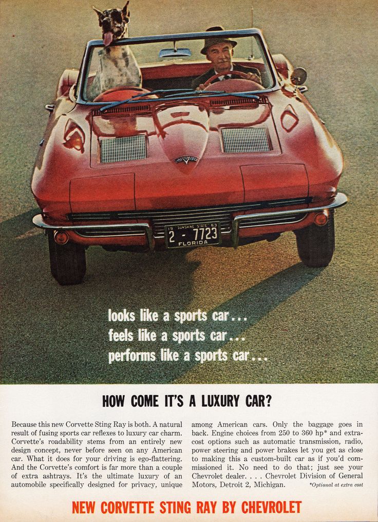 1963 Corvette Sting Ray ad Tate Collection 5