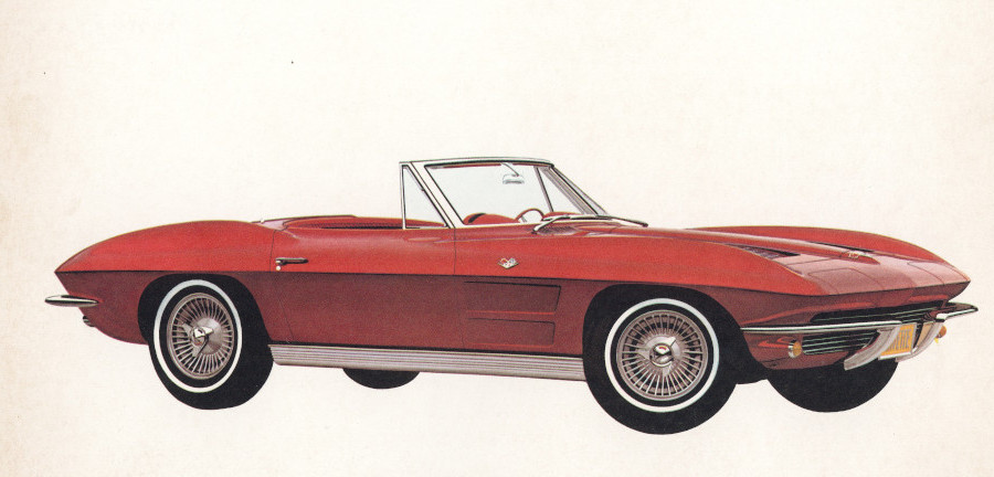 P1963 Corvette convertible in Riverside Red Tate Collection RESIZED 2 