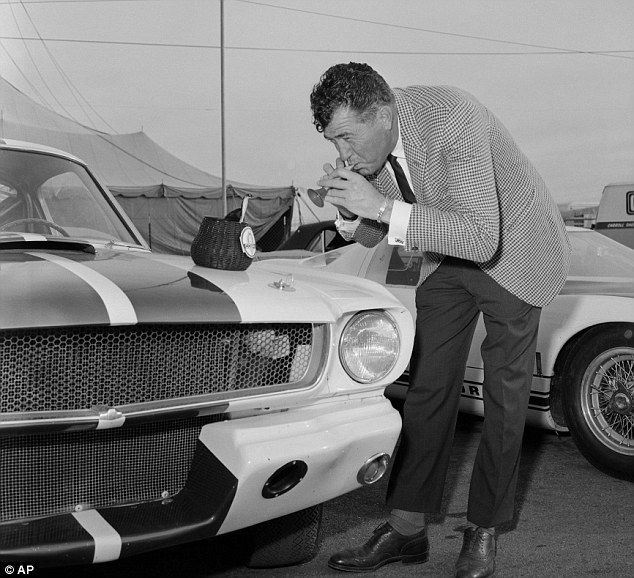 Shelby in front of a Shelby Mustang CarrollShelby.com 4