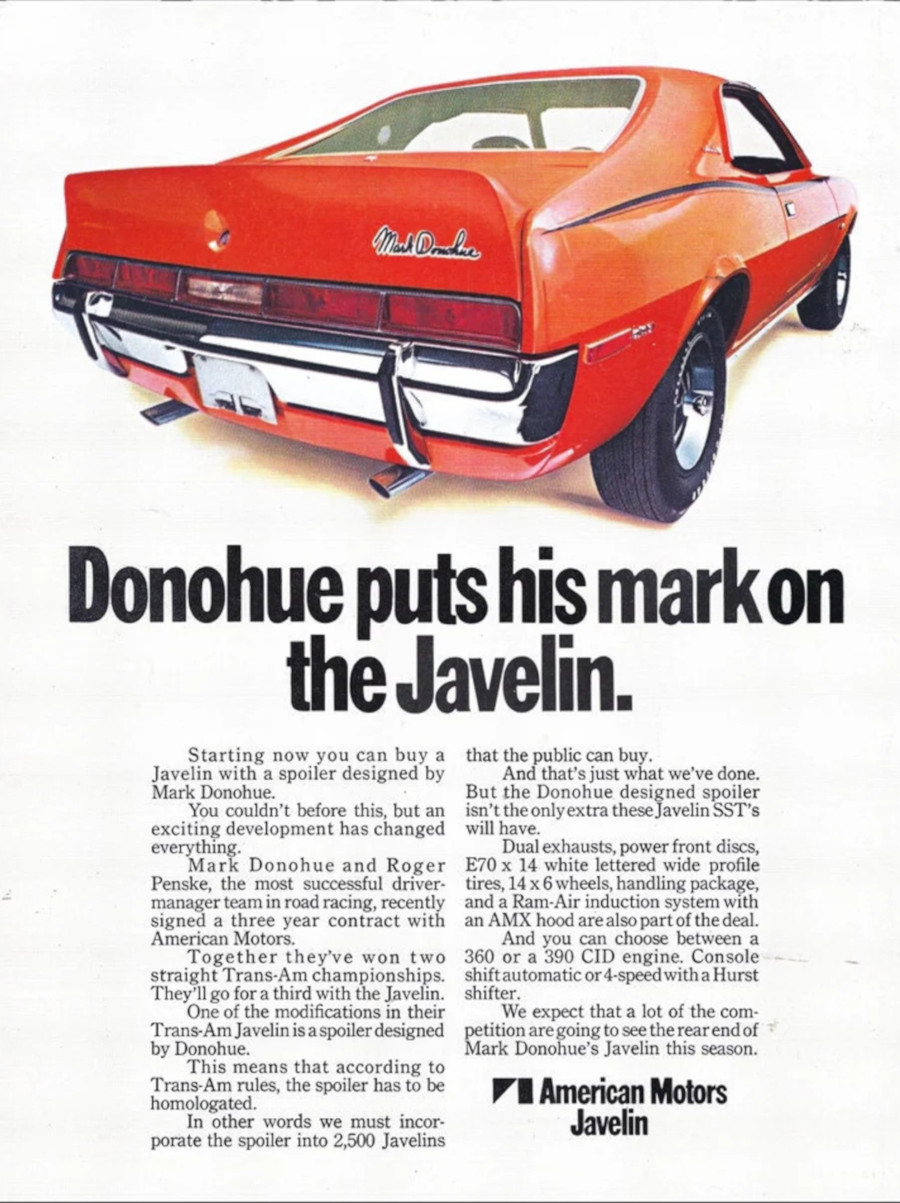 javelin car 1969