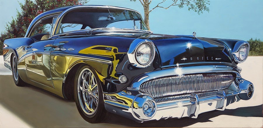 1957 Buick illustration by Cheryl Kelley 1