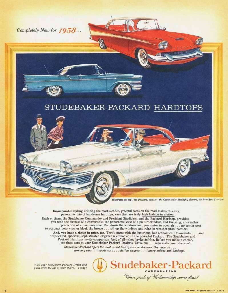 1958 Packard ad Robert Tate Collection 7