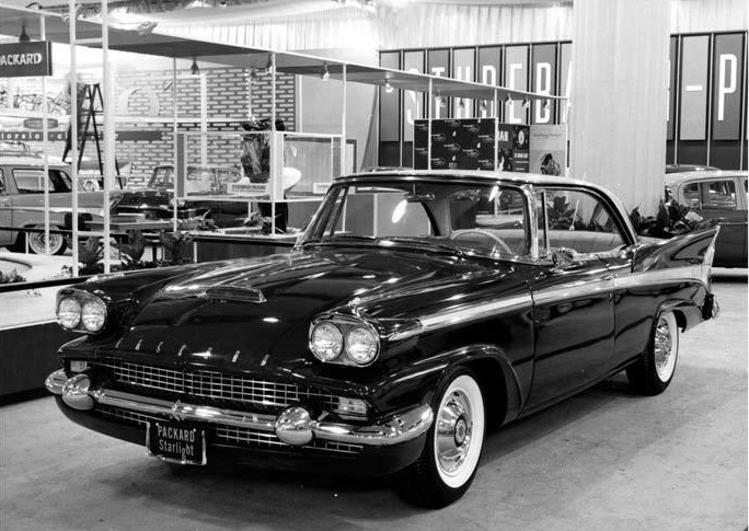 1958 Packard coupe featured at an auto show Packard Archives CROPPED 3