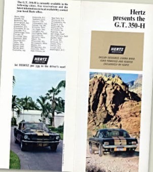 Hertz renters guide for the GT350 Ferens Collection 6