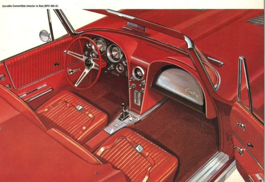 The 1963 Corvette convertible interior Tate Collection RESIZED 3