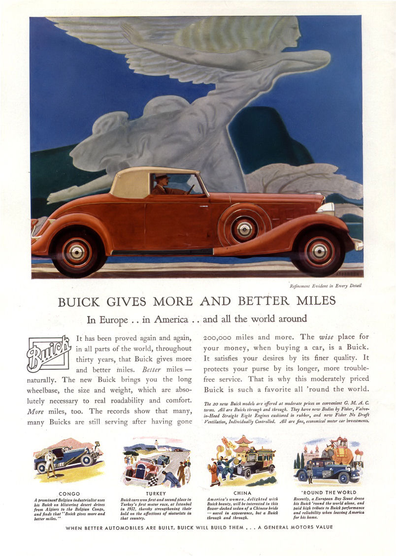 1933 Buick Convertible Coupe ad GM Media Archives 4