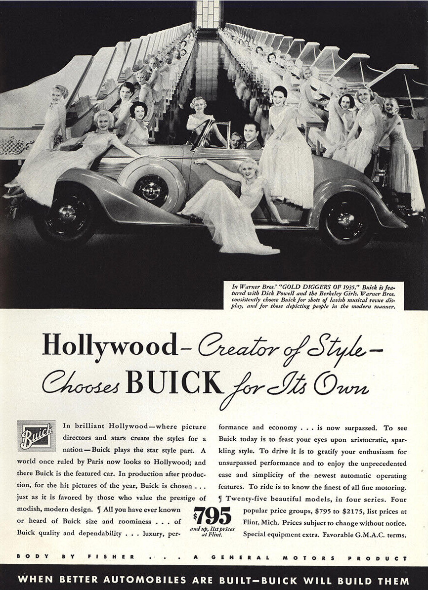 1935 Buick ad with actor Dick Powell GM Media Archives CROPPED 8