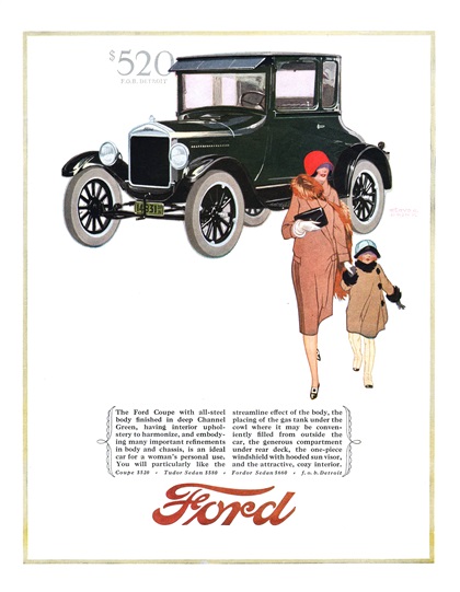 1926 Ford Model T Coupe Ad Floyd Brink 5