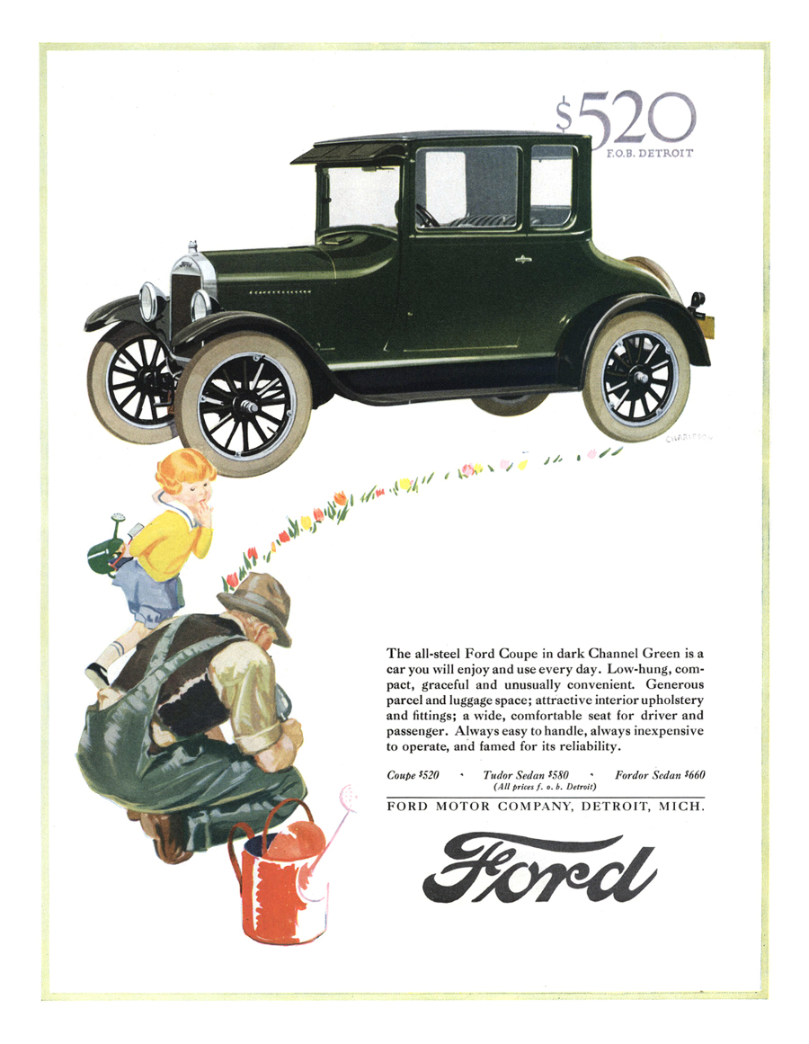RESIZED 1926 Ford Model T Coupe Ad Malcolm Daniel Charleson 6
