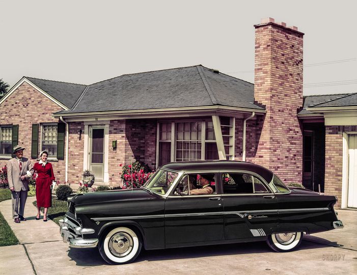 1954 Ford with a family Ford Motor Company Archives 7