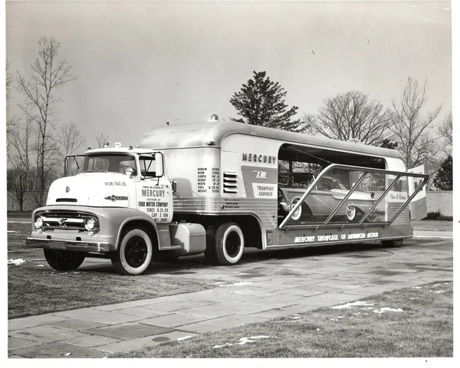 1956 Mercury XM Turnpike Cruiser show car advertising trailer truck 5