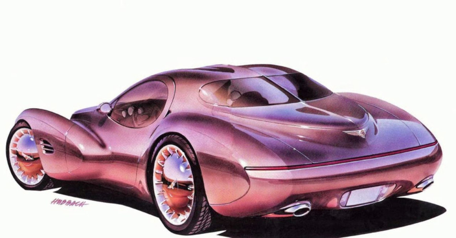 Color illustration of the Chrysler Atlantic concept by Bob Hubbach RESIZED 3
