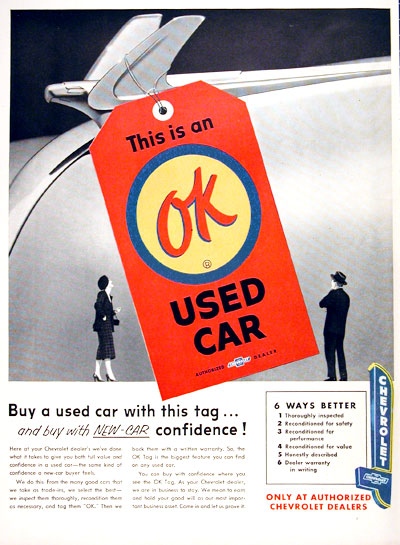 OK Used Cars magazine ad Tate Collection