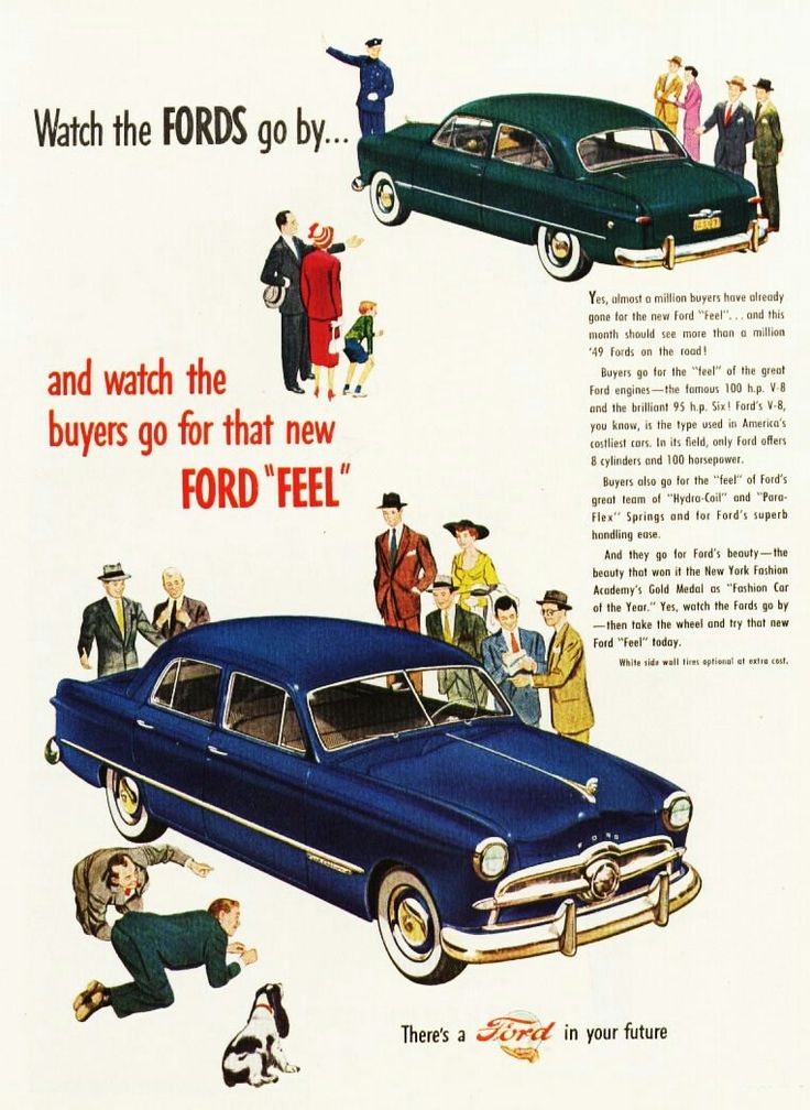 A 1949 Ford sedan ad Henry Ford Media Center Archives 7