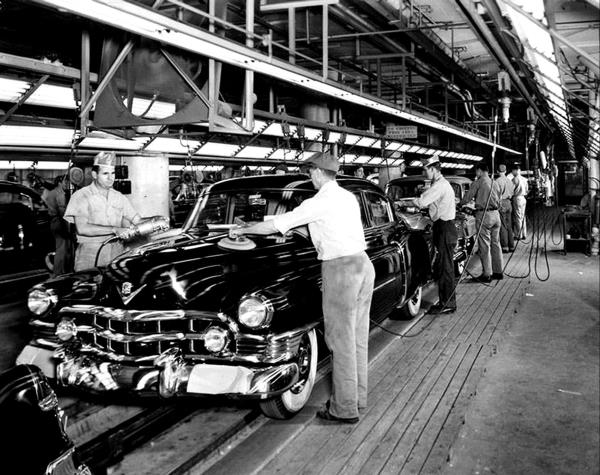 1950 Cadillac factory assembly GM Heritage Archives 2