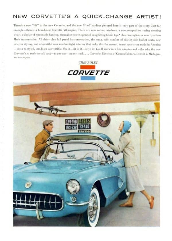 A 1956 Chevrolet Corvette ad GM Heritage Archives 7