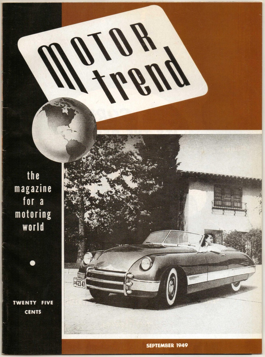 The first issue of Motor Trend September 1949 1