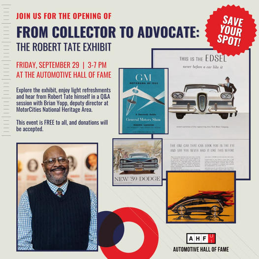 Robert Tate exhibit opening event September 2023