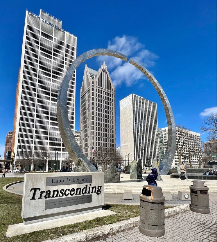 Transcending monument Hart Plaza