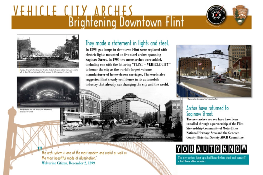 Vehicle City Arches - Brightening Downtown Flint
