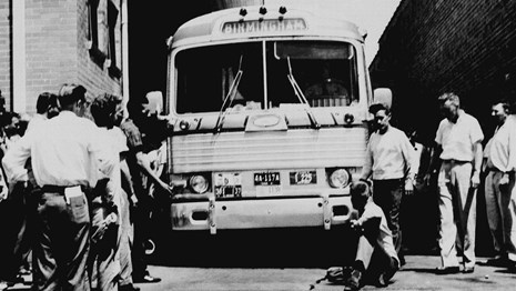 Freedom Rides Bus courtesy of NPS
